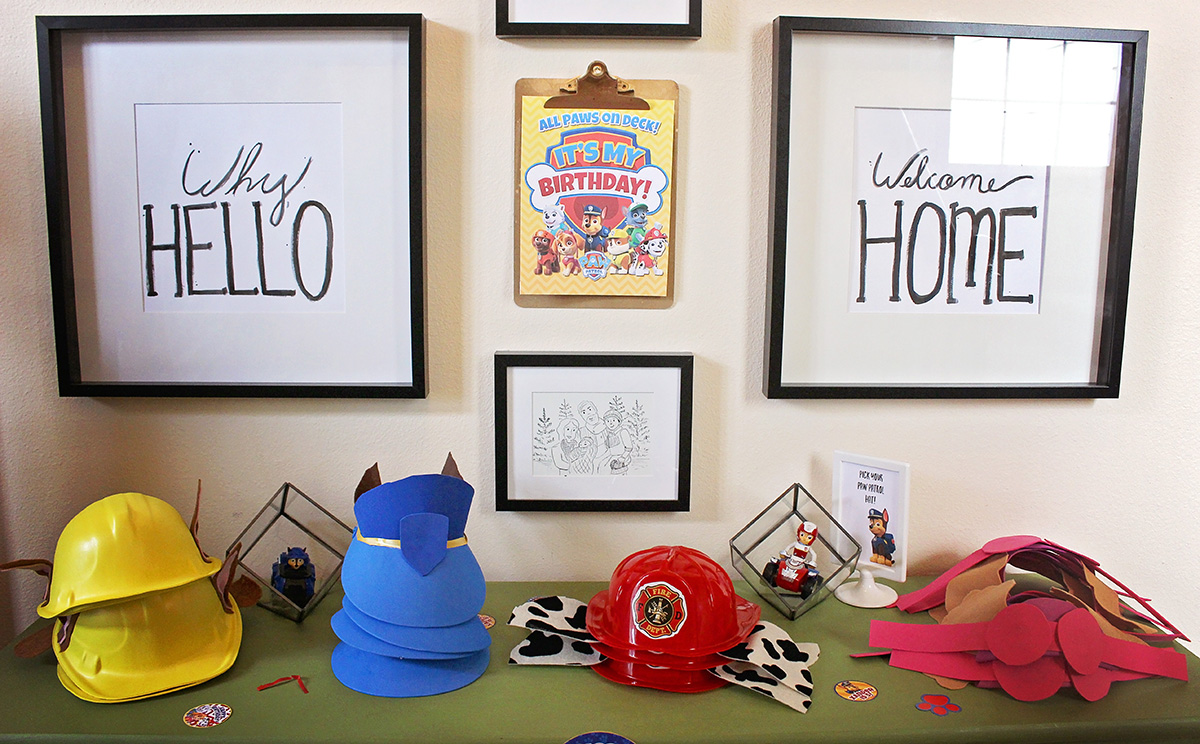 DIY Paw Patrol Party Hats