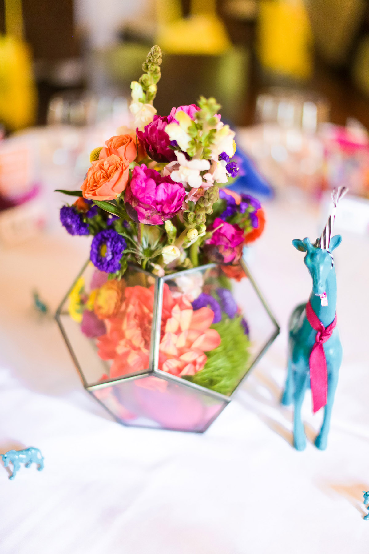 Bright and Cheerful 10th Anniversary Party Decor from A Well Crafted Party, photo by Mary Boyden