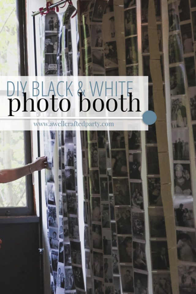 DIY Black and White Photo Backdrop