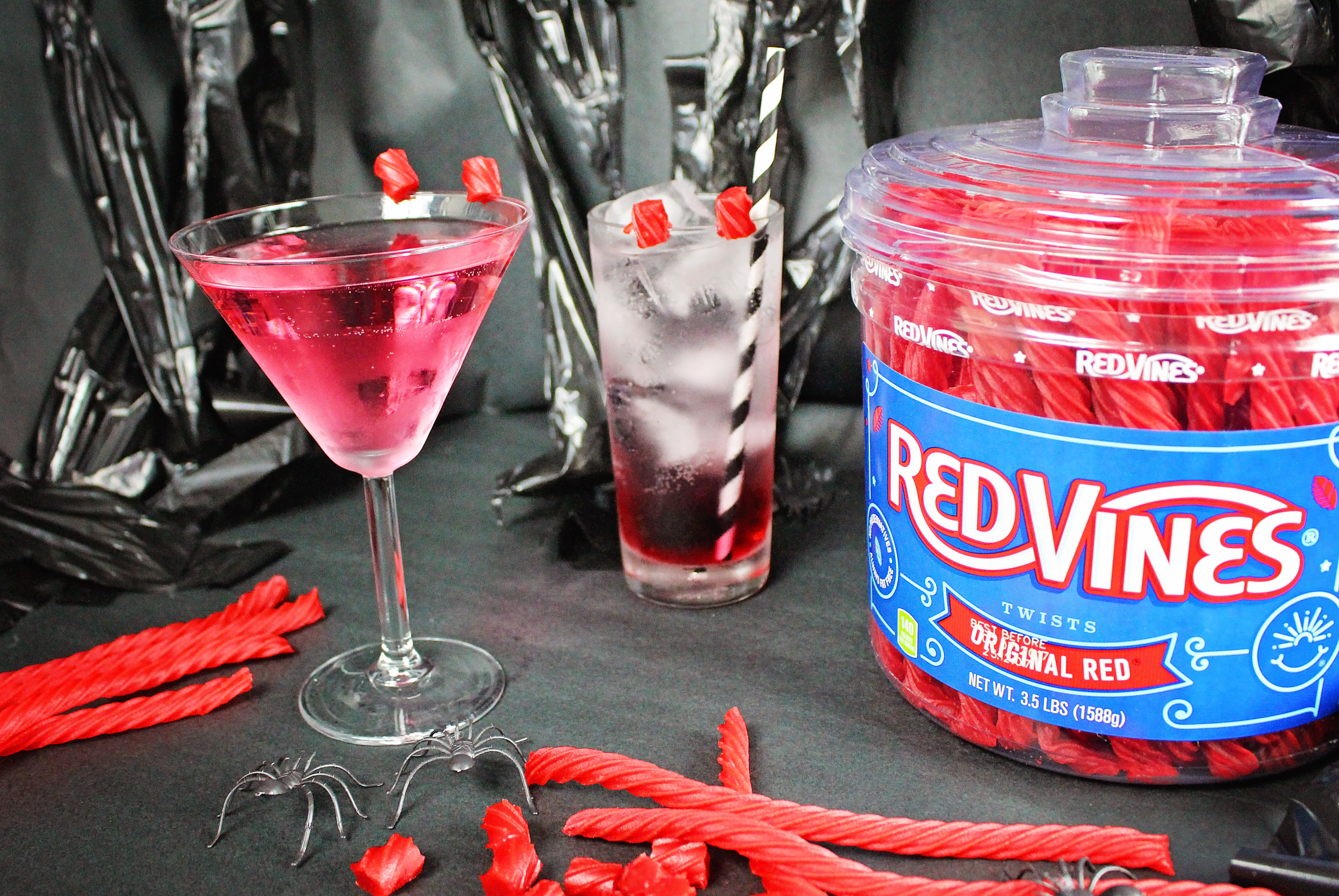 Red Vines Cocktail and NA Beverage for Halloween from A Well Crafted Party