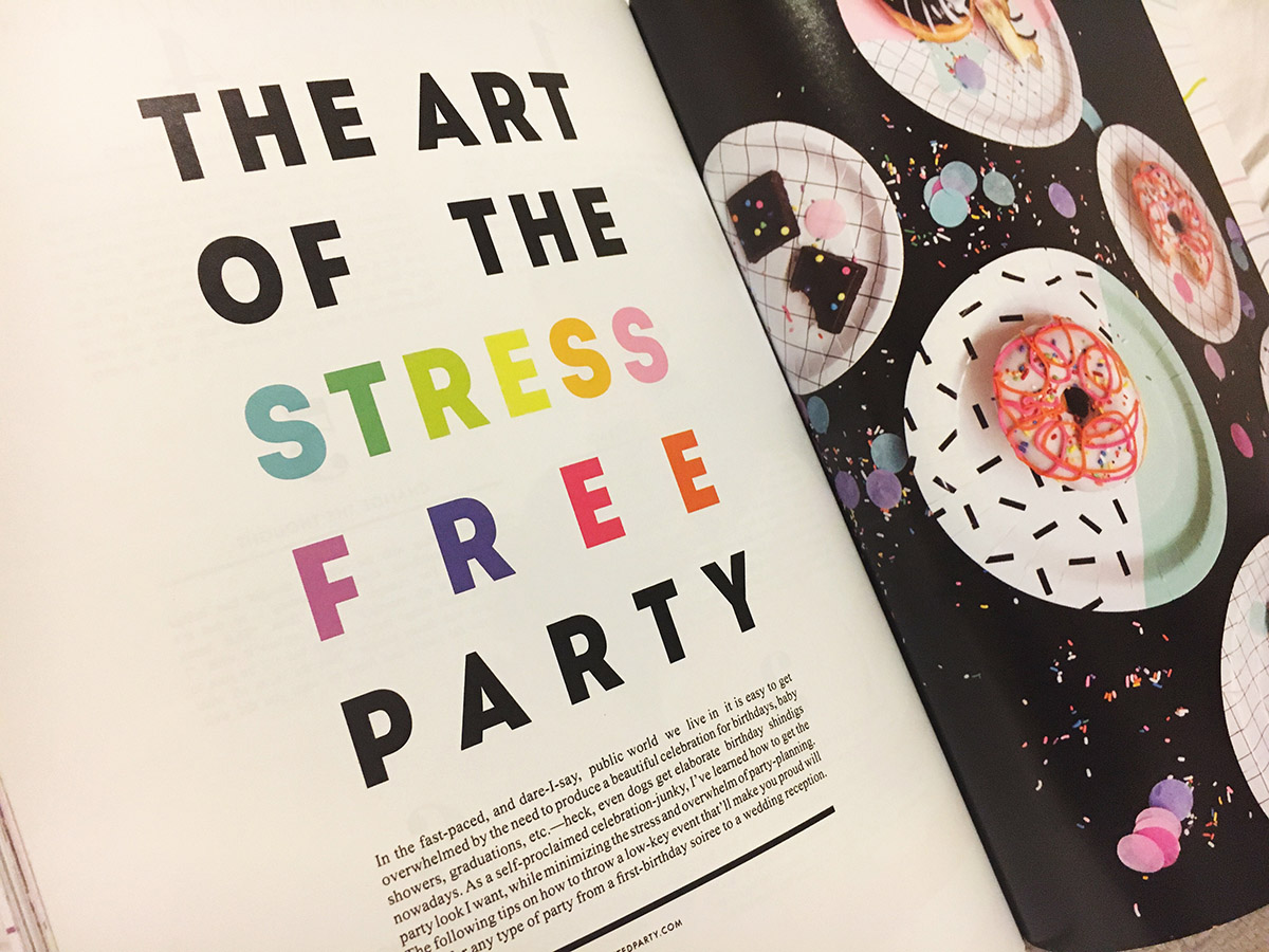 "The Art of the Stress Free Party" A Well Crafted Party featured in Mama Bear Magazine 