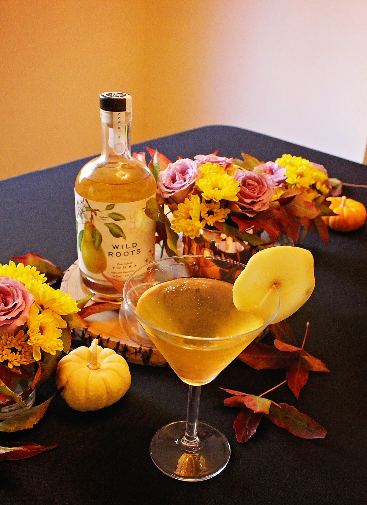 Spiced Pear Cocktail featuring Wild Roots Vodka - A Well Crafted Party