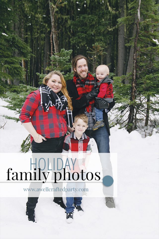 Holiday Family Photos featured on A Well Crafted Party