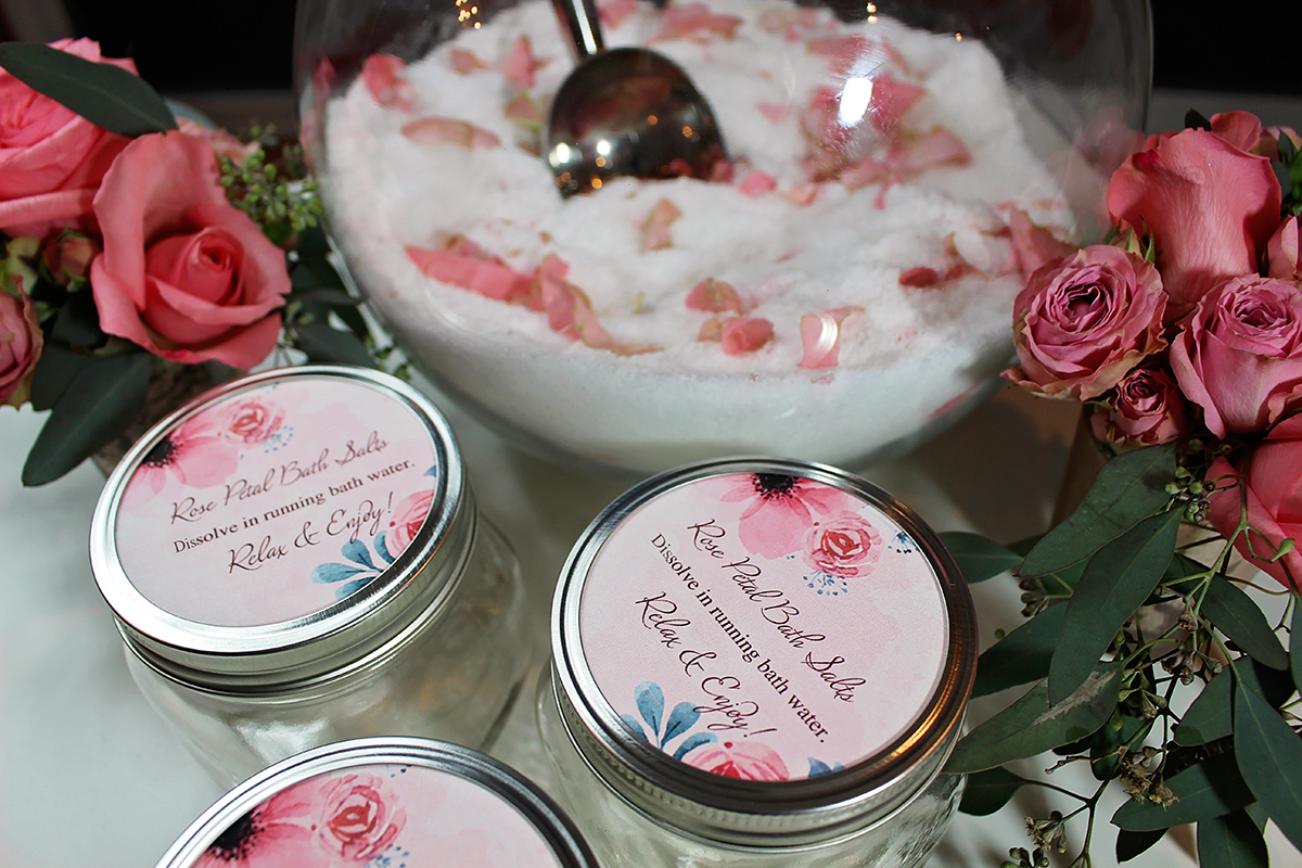 DIY Bath Salts for Spa Day Party - A Well Crafted Party