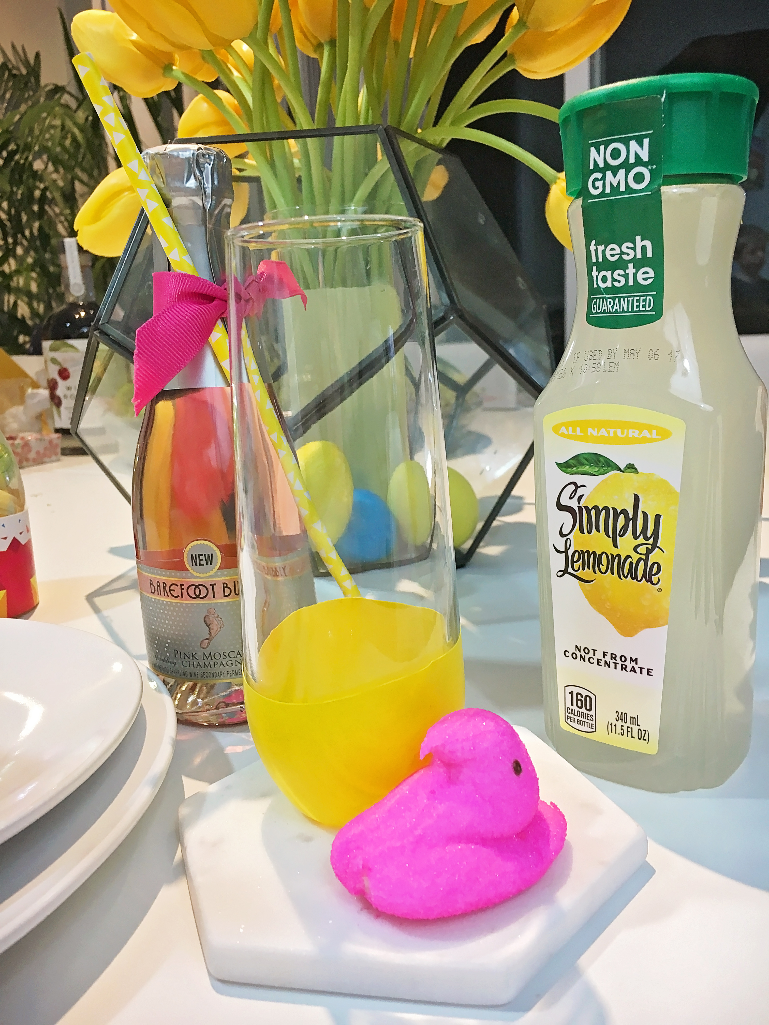 modern geometric easter drink idea | A Well Crafted Party