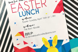 Modern Easter Party + Free Printables – A Well Crafted Party