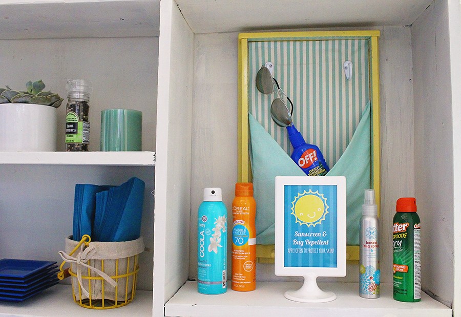 Sunscreen & Bug Spray Station | A Well Crafted Party