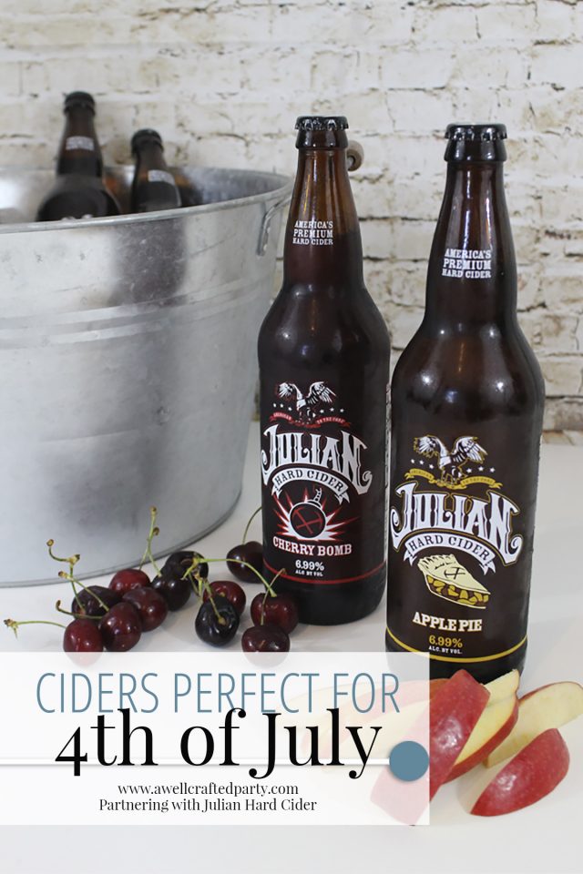 4th of July Drinks with Julian Hard Cider | A Well Crafted Party