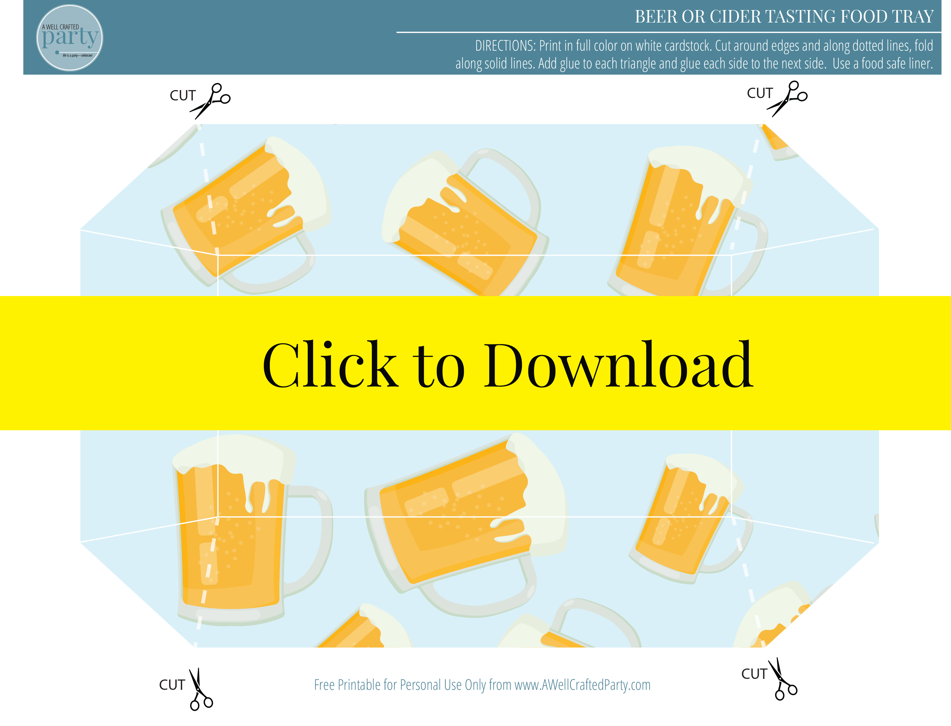 Free Beer Tasting Printable | A Well Crafted Party