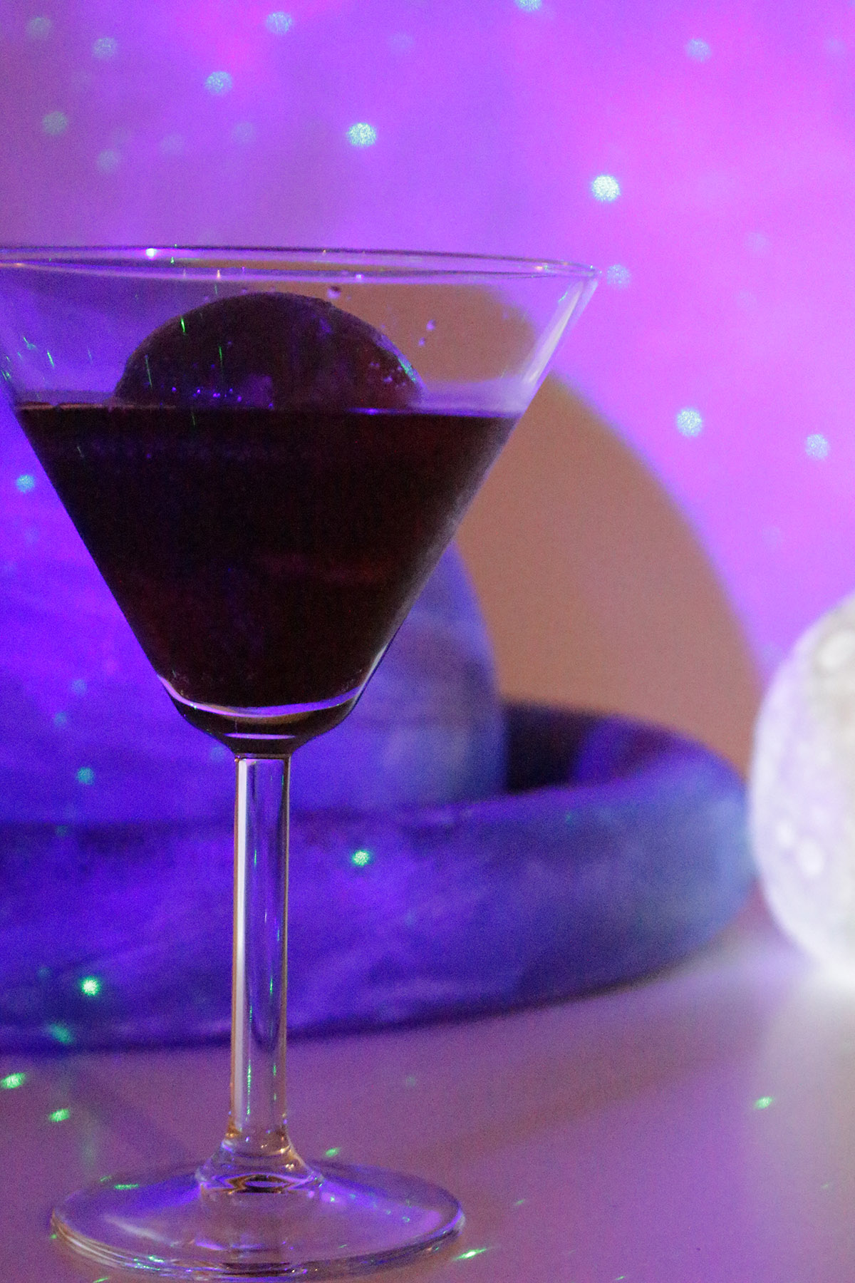 Bourbon and Berry Martini for a Space Themed Party | A Well Crafted Party