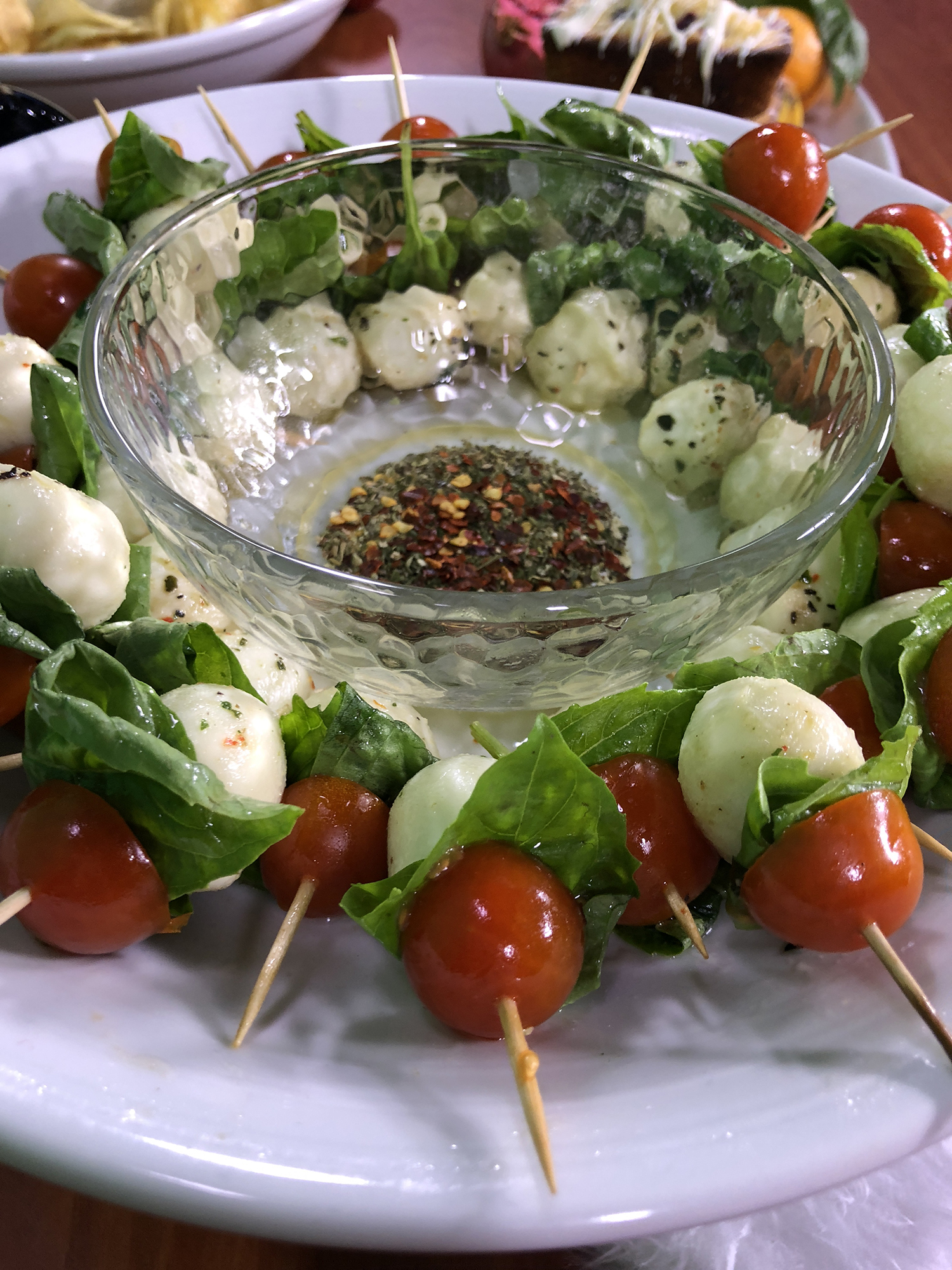 caprese skewers - a well crafted party
