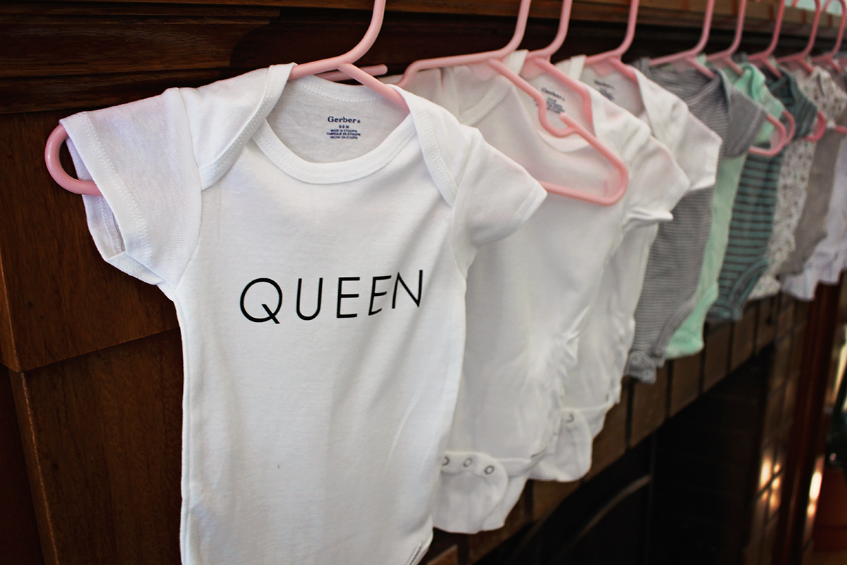 Baby Shower Activity Making Custom Onesies | A Well Crafted Party