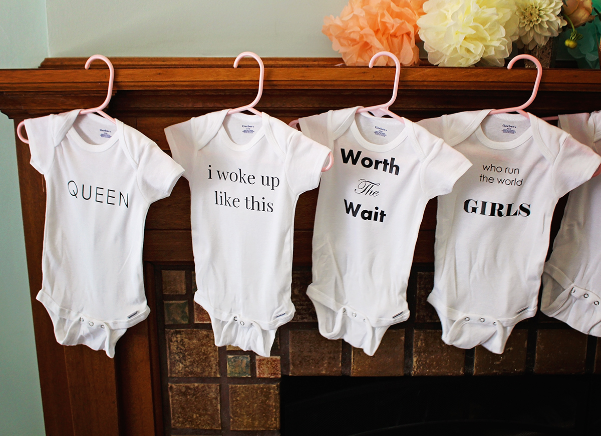 Baby Shower Activity Making Custom Onesies | A Well Crafted Party