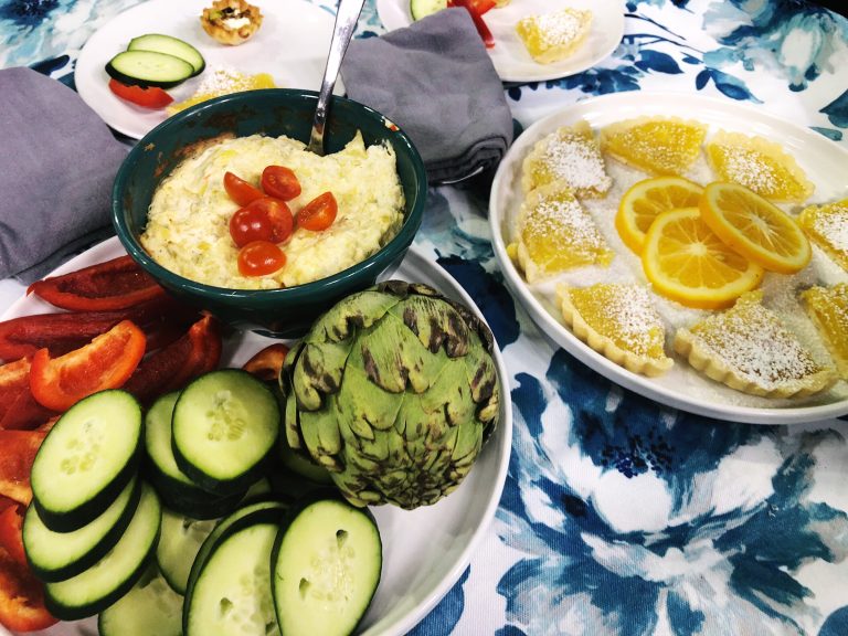 Cheesy, slightly spicy, delicious Artichoke Dip