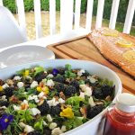 Blackberry and Edible Flower Salad | A Well Crafted Party