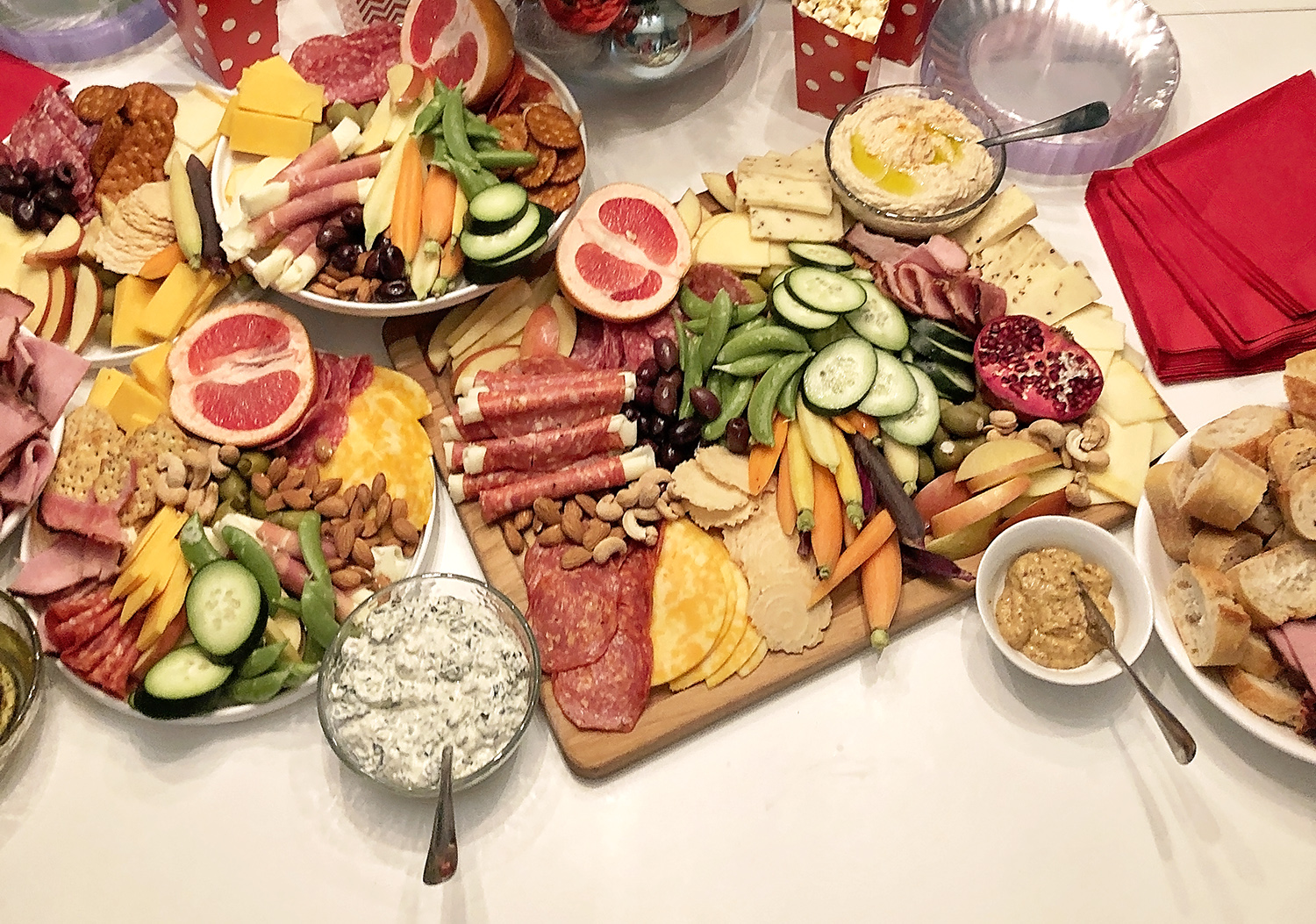 Tips for creating a holiday grazing table from awellcraftedparty.com