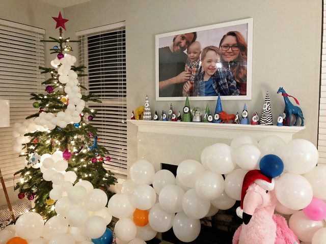 Balloon Christmas Decor | A Well Crafted Party