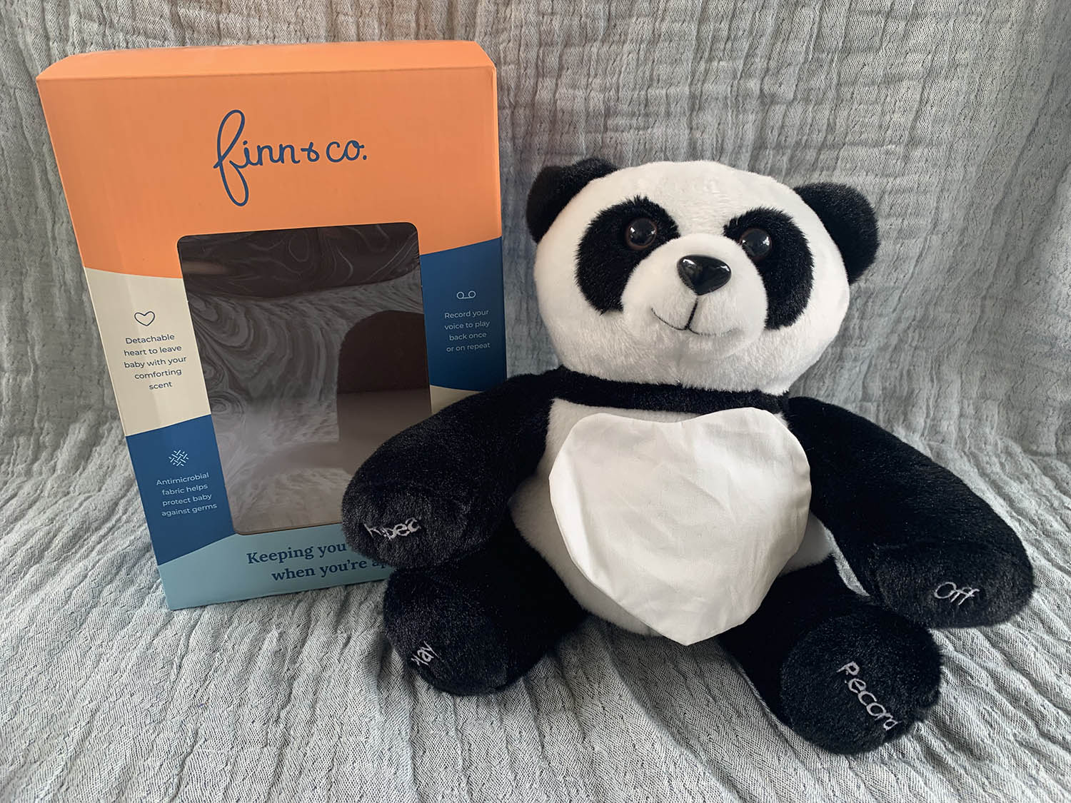 Finn the Panda from Finn and Co Gifts designed for babies in the NICU