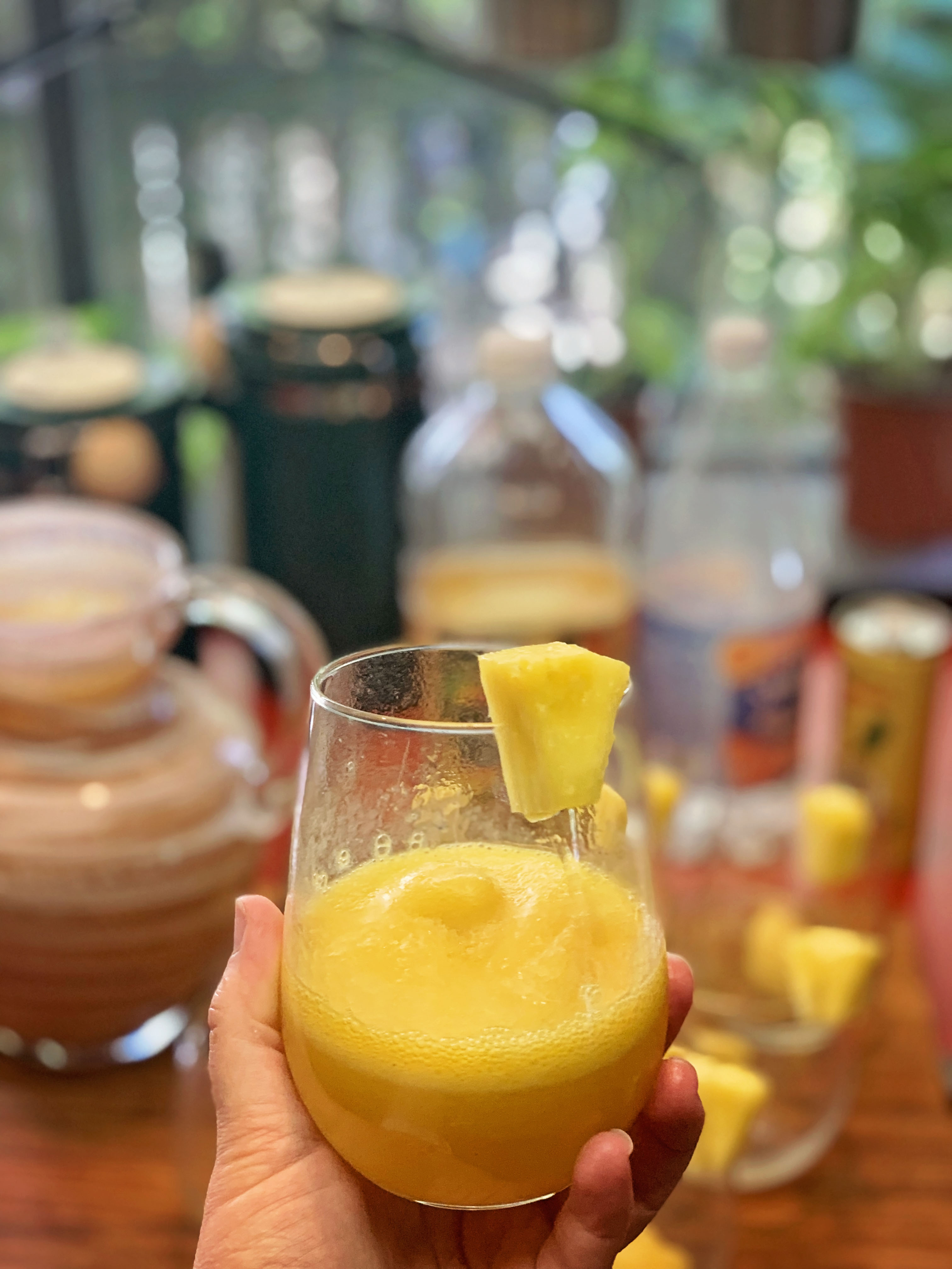 Mango and Pineapple Punch in glass