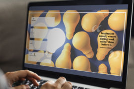 Quote on Computer Desktop