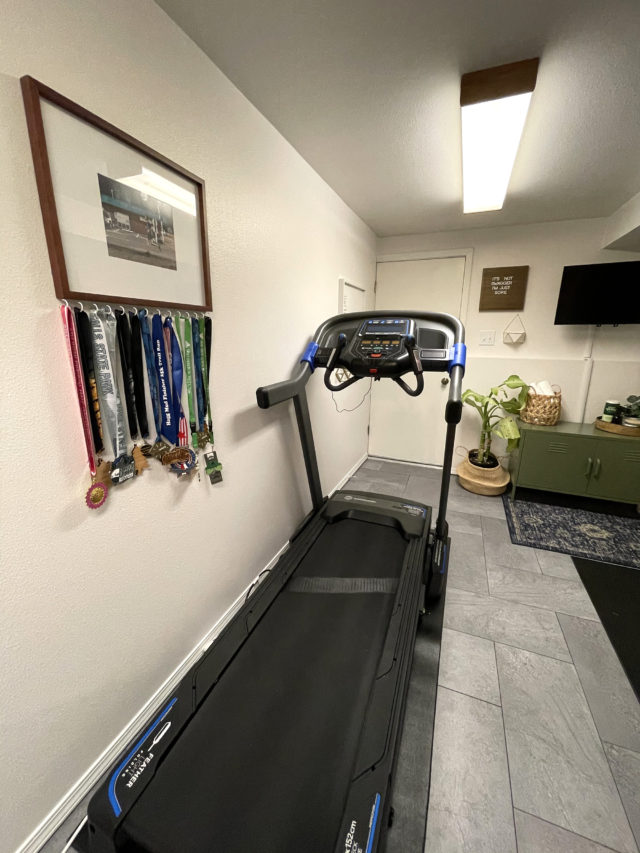 treadmill in home gym