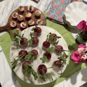 Butter dipped radishes
