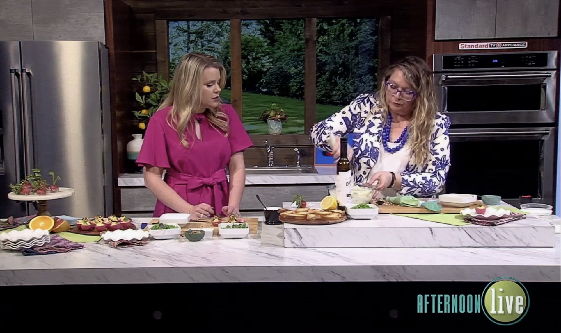 Jenni and Hannah making Spring Appetizers on KATU Afternoon Live