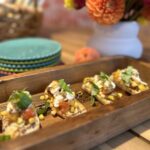 peach bruschetta
